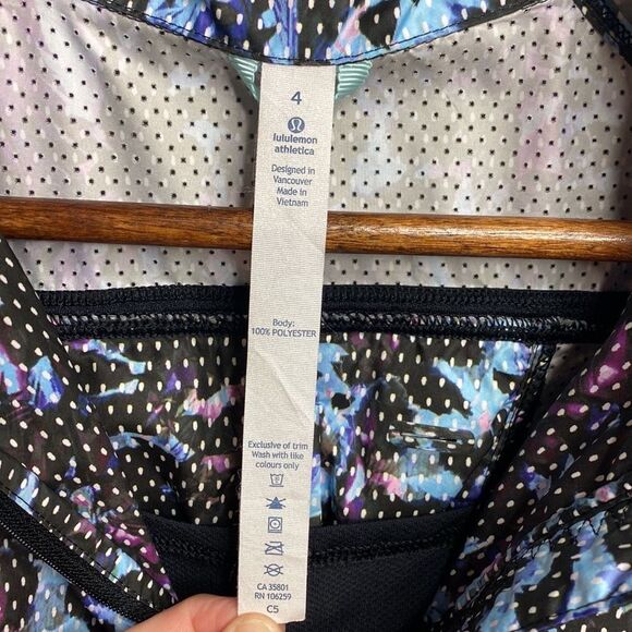 Lululemon backpack it jacket in blue rain Size 4 - Picture 3 of 4